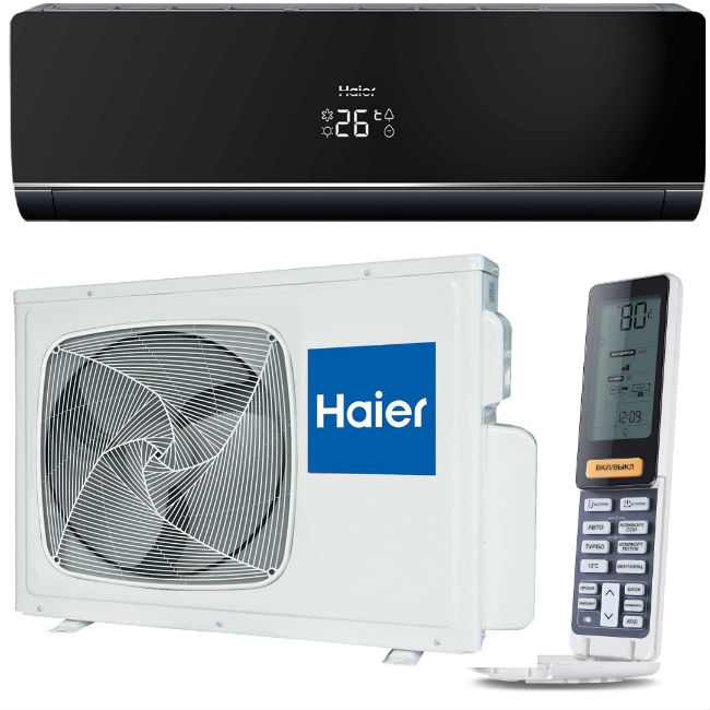 Кондиционер Haier Lightera AS09NS4ERA-Black/1U09BS3ERA