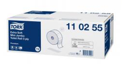 Туалетная бумага Jumbo в мини-рулонах Т2, Premium, Tork, 110255
