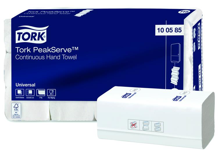 Листовые полотенца Tork PeakServe с непрерывной подачей, H5, 100585