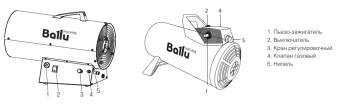 Тепловая пушка газовая Ballu BHG-40