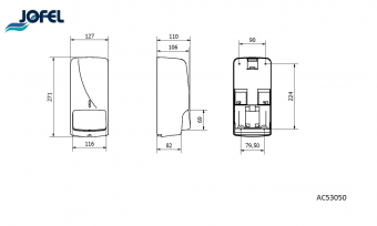Дозатор  мыла Jofel Futura AC53050