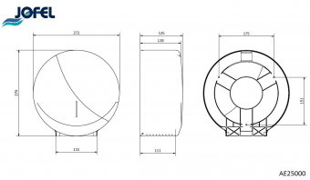 Диспенсер туалетной бумаги Jofel Futura AЕ25000