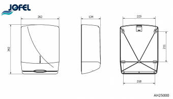 Диспенсер листовых полотенец Jofel Futura AH25000