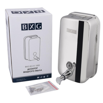 Антивандальный дозатор жидкого мыла BXG-SD-H1-1000