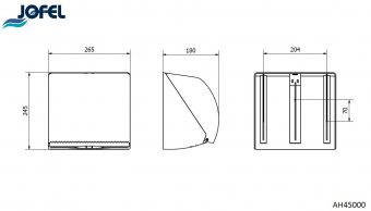 Диспенсер полотенец Jofel Azur AH45000