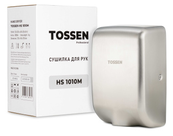 Антивандальная электросушилка для рук TOSSEN HS 1010 M Tossen