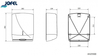 Диспенсер листовых полотенец Jofel Futura AH25500