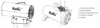 Тепловая пушка газовая Ballu BHG-20