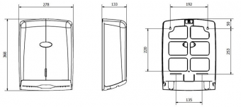 Диспенсер листовых полотенец Jofel Azur-Smart AH37000