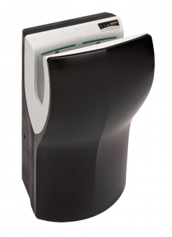 Сушилка для рук Mediclinics Dualflow Plus, HEPA-фильтр, с антибактериальным покрытием Biocote, черная
