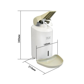Локтевой дозатор универсальный для жидкого мыла и дез. растворов, 1000 мл, Puff-8193