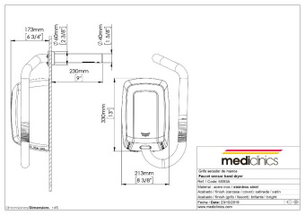 Сушилка для рук Mediclinics 3в1 ALL-IN-ONE UCM093A MEDICLINICS