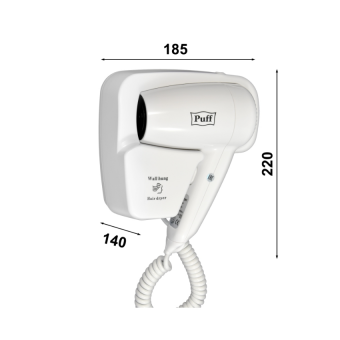 Фен настенный Puff-1200